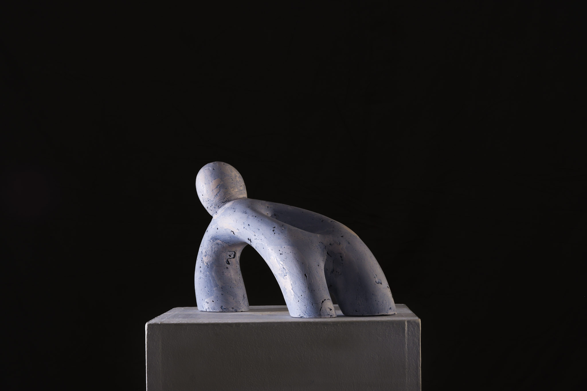 Reclined figure Plaster and bootpolish30x12x20cm£280